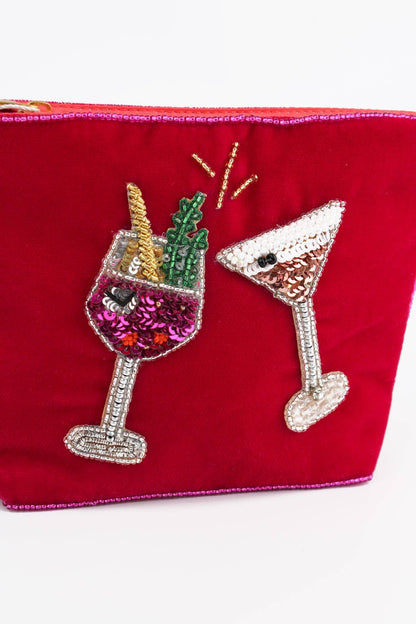 PINK FIZZ AND ESPRESSO SMALL POUCH