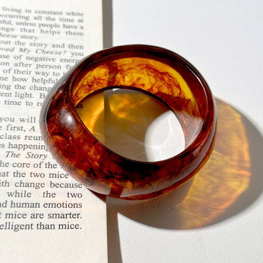 Amber Effect Acrylic Bangle