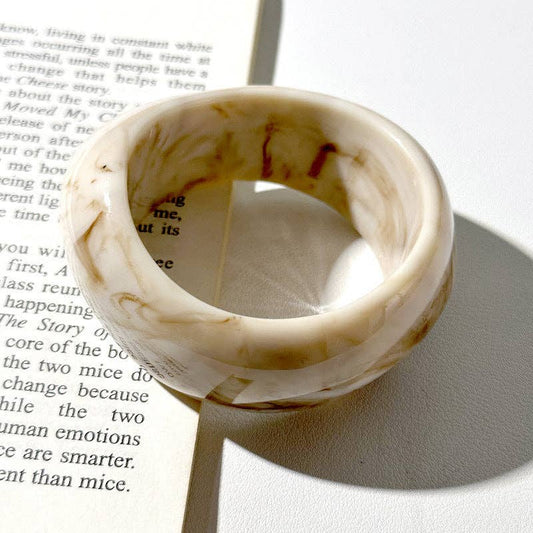 Marble Effect Acrylic Bangle