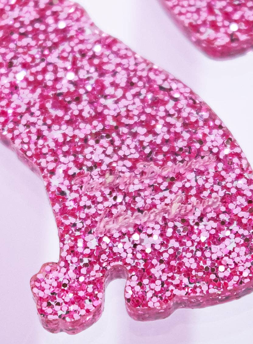Glitter Leopard Earrings | Tatty Devine