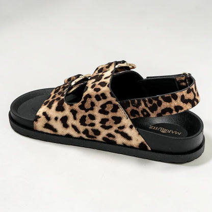 Leopard Chunky Sole Sandal