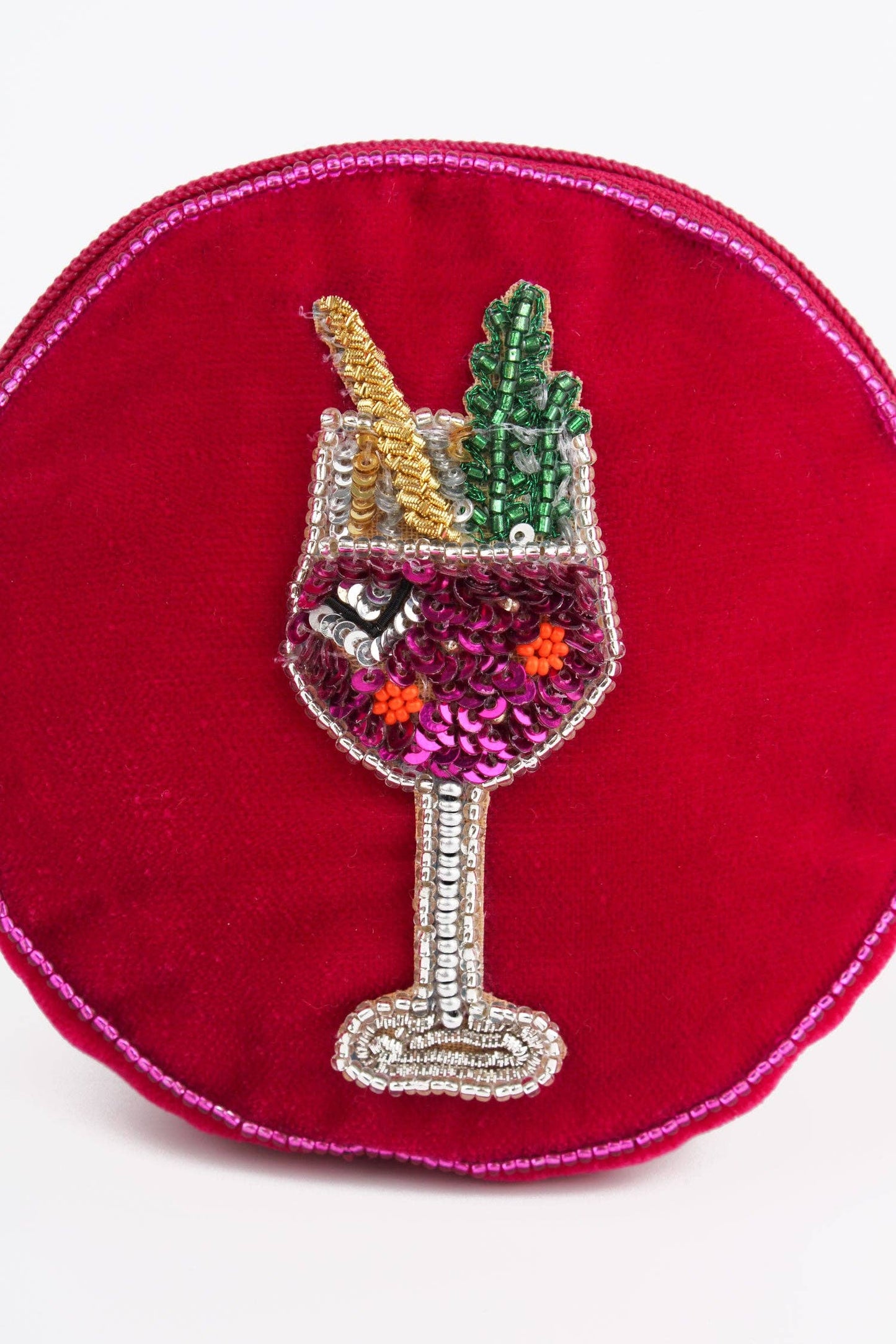 PINK FIZZ ROUND POUCH