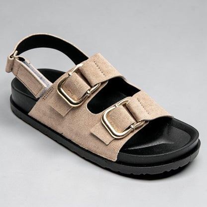 Beige Chunky Sole Sandal
